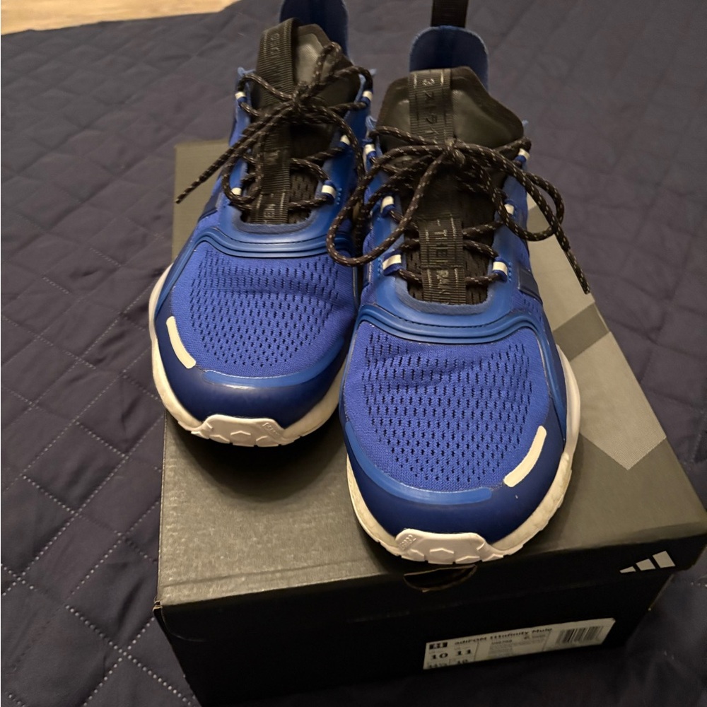 SOLD Adidas Men's Black and Blue NMDs sz 10.5